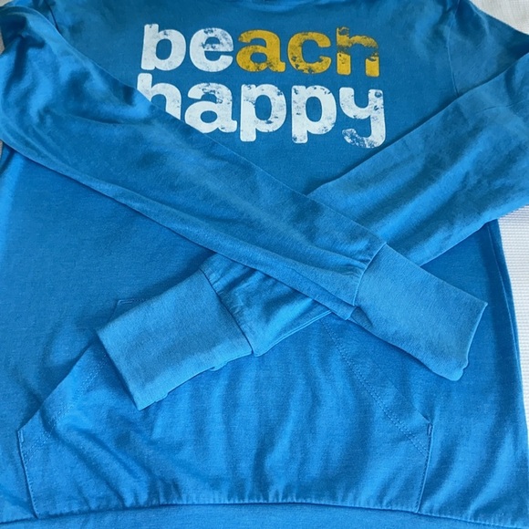 Dumpster Diver Long Sleeves hoodie T-Shirt Blue Beach Happy Size Small Blue - Picture 8 of 11